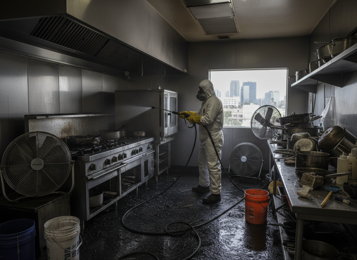 Kitchen Fire Cleanup in Universal City, CA